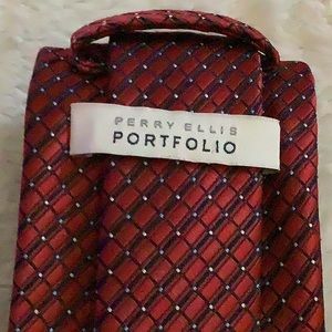 Perry Ellis Portfolio Men’s Red Tie